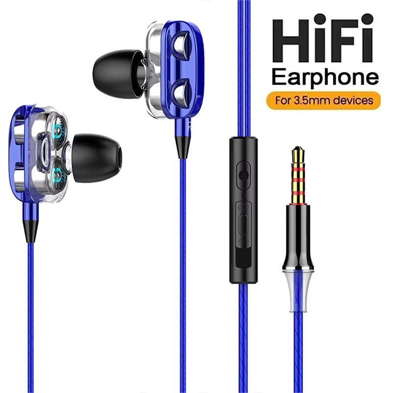 Gaming Accessories Headset - Headset Stereo In-Ear Suara Bass Berat