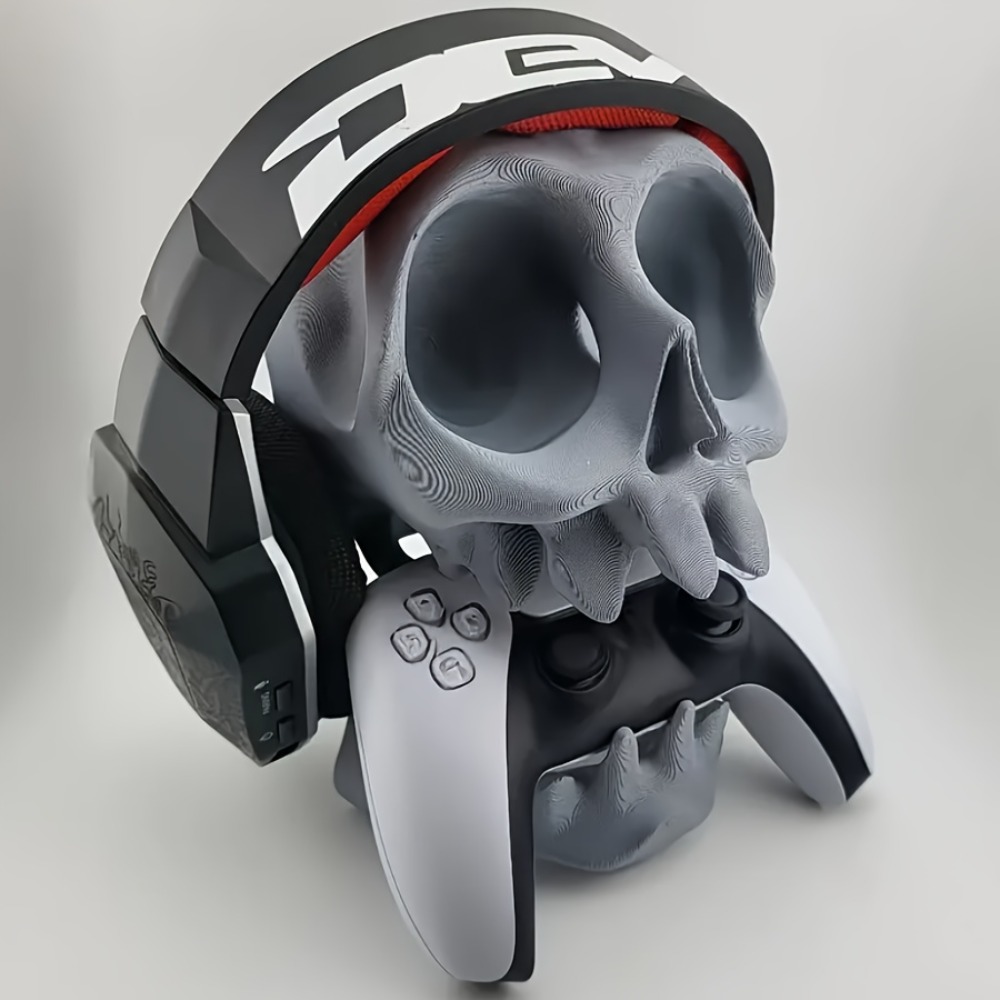 Gaming Accessories Headset - Penyangga Kontroler Bentuk Tengkorak, Penyangga Headphone