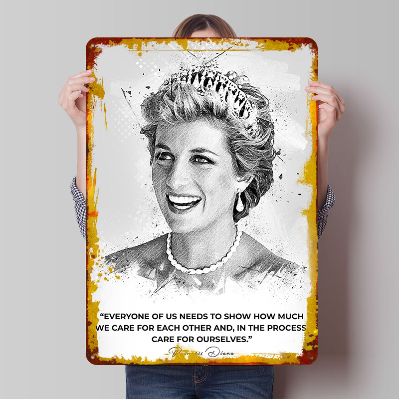 Gaming Accessories Retro - Poster Putri Diana Spencer Tanda Logam
