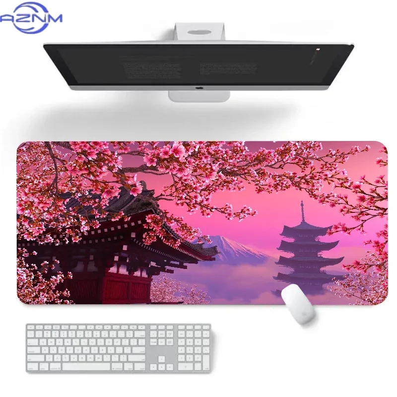 Gaming Accessories Pc Setup - Alas Mouse XXL Motif Bunga Sakura