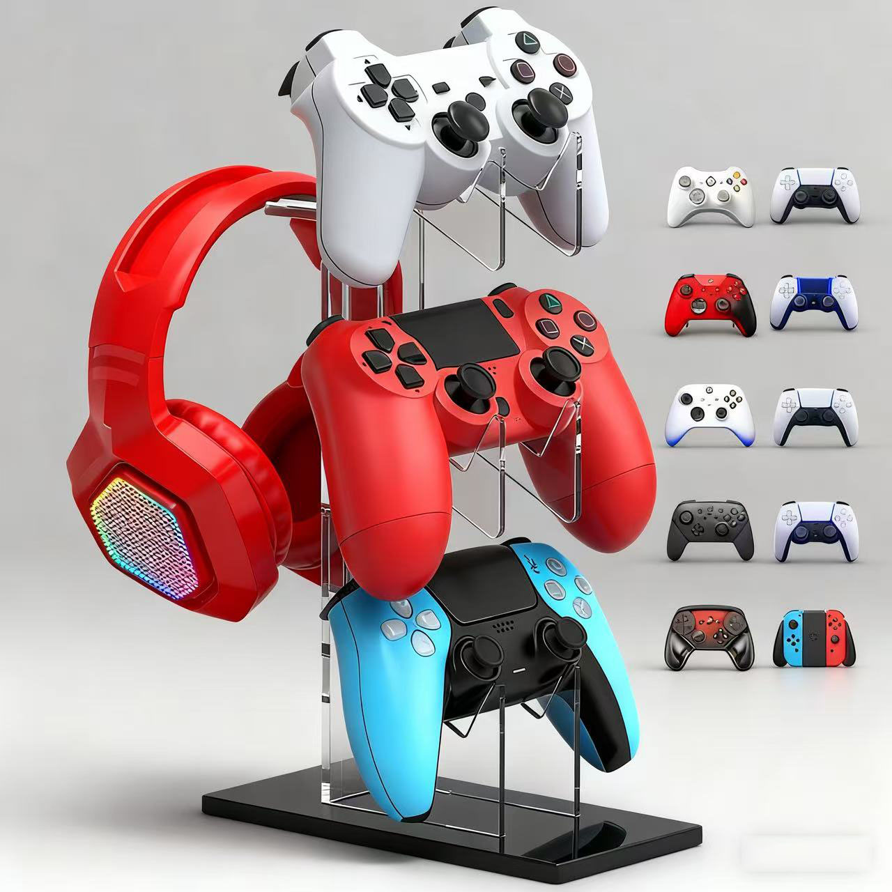 Penyangga Pengontrol dan Duduk - Gaming Accessories Headset ulasan dan harga